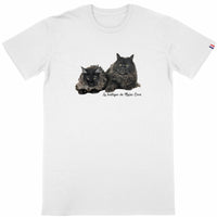 T-shirt Made in France Maine Coon Noir Homme - face_blanc