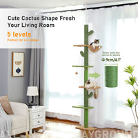 Arbre à chat ajustable 239-275cm style cactus