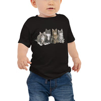 T-shirt à Manches Courtes Bébé Famille Maine Coon - 6 - 12