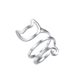 Bague design chat - Bijoux | La boutique du Maine Coon