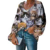 Blouse large chatons Maine Coon - chatons Maine Coon / S - 