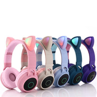 Casque bluetooth oreilles de chat - casque audio