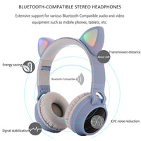 Casque bluetooth oreilles de chat - casque audio