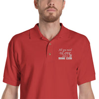 Polo Brodé Love & Maine Coon - Rouge / S - Hauts