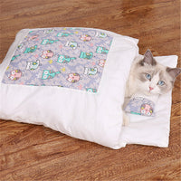 Couchage cocooning pour chat - 65x50cm / Purple - couchage