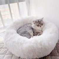 Couchage moelleux pour chat - 100cm / Gris - couchage