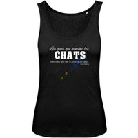 Débardeur chat Exclusif noir femme - Débardeur | La boutique du Maine Coon