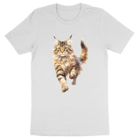 T-shirt Maine Coon qui court