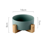 Gamelle design en céramique de 850 ml pour chat - Vert - 