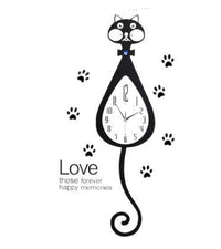 Horloge murale chat - Montre | La boutique du Maine Coon