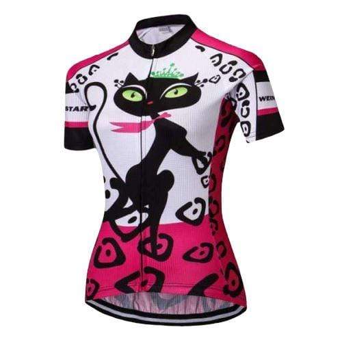 Maillot velo chat pour femme La boutique du Maine Coon