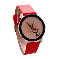 Montre chat qui regarde une araignée pour femme - Montre