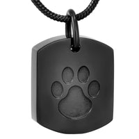 Petite urne funéraire en pendentif pour chat - Noir -