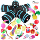 Tunnel + 22 jouets pour chats - Lot 4 / 22 jouets - Jouets 