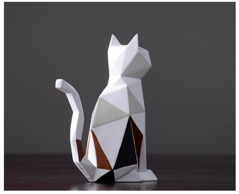 Statue chat design en résine