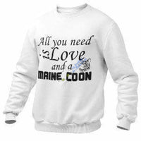 Sweat Maine Coon "All you need is a Maine Coon" Exclusif - Sweat | La boutique du Maine Coon