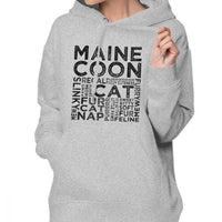 Sweat Shirt chat Maine Coon </br>Typographie pour femme - Sweat | La boutique du Maine Coon
