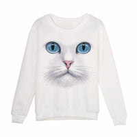 Sweat tête de chat en 3D - L - Sweat