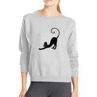 Sweatshirt chat qui s'étire - Sweat | La boutique du Maine Coon