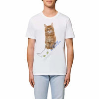 T-shirt à Manches Courtes bébé Maine Coon - Blanc / XS -