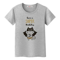 T-shirt chat super birthday - Gris / S - T-shirt