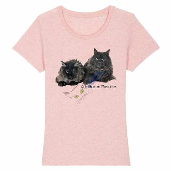T-shirt chat Noel femme  La boutique du Maine Coon