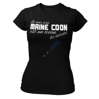 T-shirt Maine Coon Coeur de Maine Coon femme Exclusif -