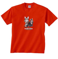 T-shirt Maine Coon - Rouge / S - T-shirt