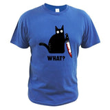 T-shirt What? - Bleu / S - T-shirt
