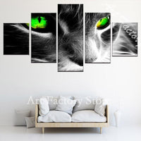 Tableau yeux de chat verts - Tableau | La boutique du Maine Coon