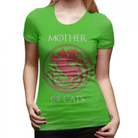 Tee shirt "Mother Of Cats " Femme - T-shirt | La boutique du Maine Coon