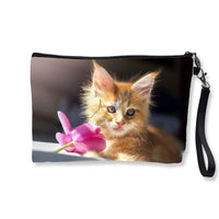 Trousse chaton Maine Coon avec une fleur | La boutique du Maine Coon