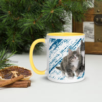 Mug à Intérieur Coloré Maine Coon - Jaune - Mugs