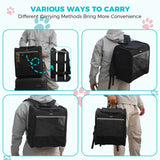 Sac à dos de transport pour chat respirant et pliable