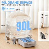 Litière automatique oreilles de chat – vue 2