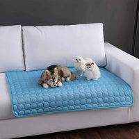 Tapis rafraîchissant pour chien, lit d'été pour animaux de compagnie, extra large pour petits et grands chiens, accessoires pour animaux, couverture durable pour chat, coussin de glace pour chat, couverture pour canapé