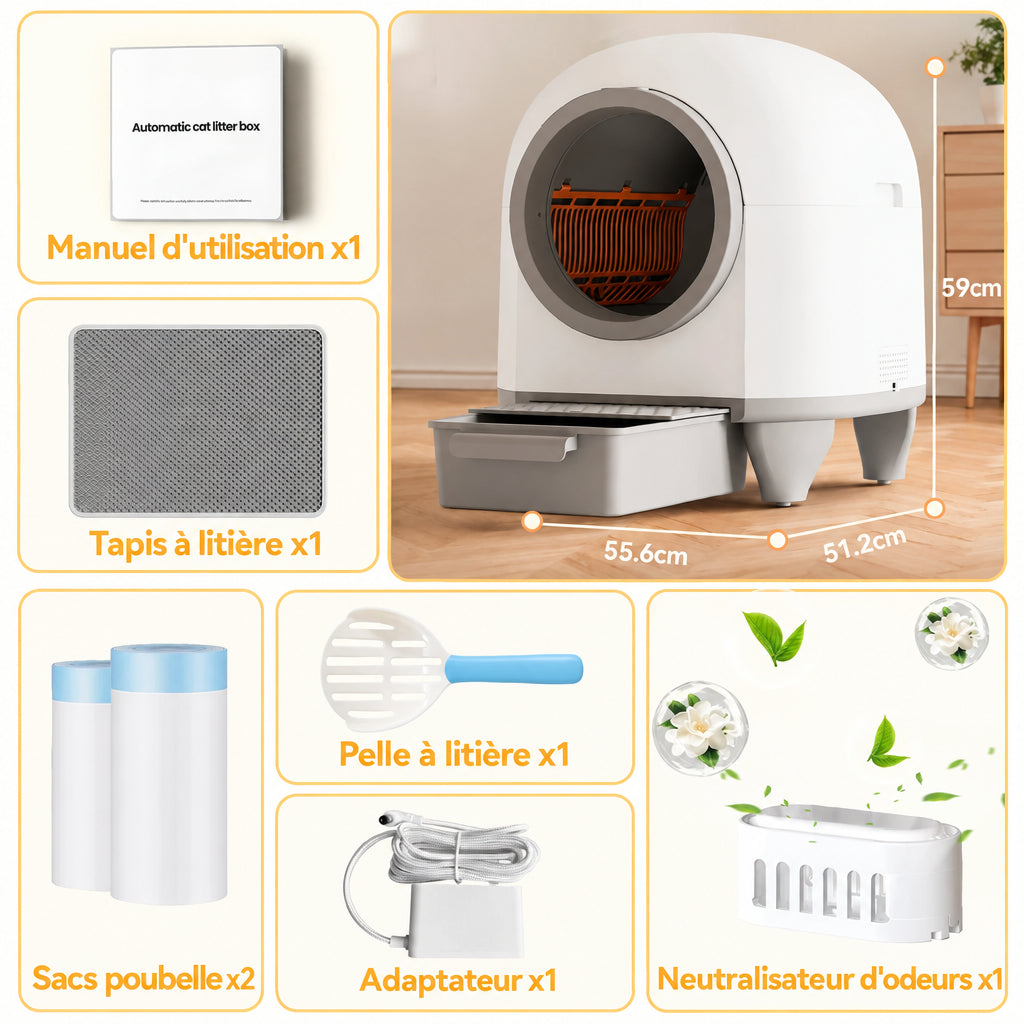 Litière automatique oreilles de chat – vue 6