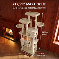 Arbre à Chat Tocumen 215 cm | XXL Premium Multi-Niveaux