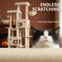 Arbre à Chat Tocumen 215 cm | XXL Premium Multi-Niveaux