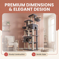 Arbre à Chat Tocumen 215 cm | XXL Premium Multi-Niveaux