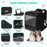 Sac à dos de transport pour chat coloris noir