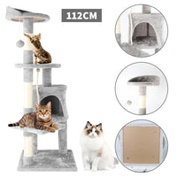 Arbre à Chat Carino 122 cm | Griffoir 4 Postes Multi-Chats
