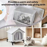 Outdoor pet house, windproof and waterproof, raised base