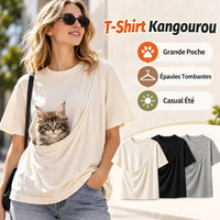 T-shirt kangourou porte-chat – vue 2