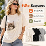 T-shirt kangourou porte-chat – vue 2