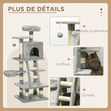 Arbre à Chat Veraguas 132 cm | Griffoir Stable Multi-Plateformes