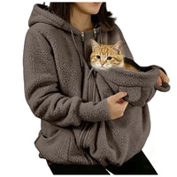 Sweat sherpa avec poche pour chat – vue 6