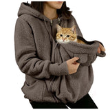 Sweat sherpa avec poche pour chat – vue 6