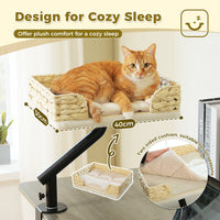 Hamac de Bureau pour Chat | Couchage Suspendu à Pince