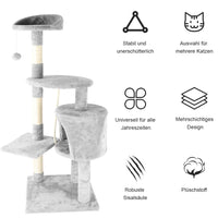 Arbre à Chat Carino 122 cm | Griffoir 4 Postes Multi-Chats